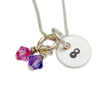 Load image into Gallery viewer, Hand Stamped Infinity Necklace
