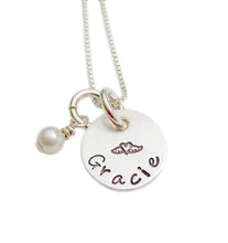 Load image into Gallery viewer, Personalized Angel Wings Necklace