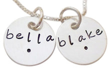Load image into Gallery viewer, Personalized Name with Dot Necklace
