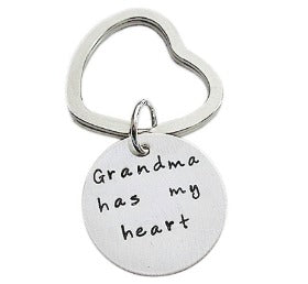 Personalized Hand Stamped Keychain