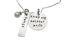 Load image into Gallery viewer, Personalized Keep My Soldier Safe Necklace