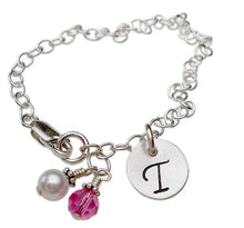 Load image into Gallery viewer, Personalized Initial Charm Bracelet