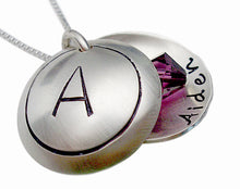 Load image into Gallery viewer, Hand Stamped Monogram Locket