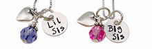 Load image into Gallery viewer, Personalized Big Sis or Lil Sis Necklace
