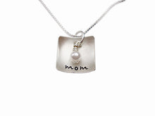 Load image into Gallery viewer, Personalized Domed Square Necklace