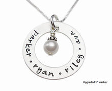 Load image into Gallery viewer, Personalized Washer with Dangle Necklace