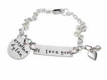 Load image into Gallery viewer, Personalized I Love You Charm Bracelet