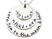 Load image into Gallery viewer, My Loves Stacked Personalized Necklace