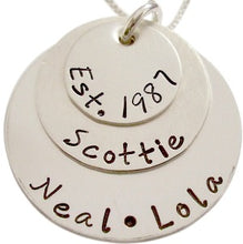 Load image into Gallery viewer, My Loves Stacked Personalized Necklace

