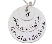 Load image into Gallery viewer, Personalized Stacked Family Necklace