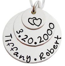 Load image into Gallery viewer, Personalized Stacked Family Necklace