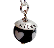 Load image into Gallery viewer, Personalized Hand Stamped Heart Necklace