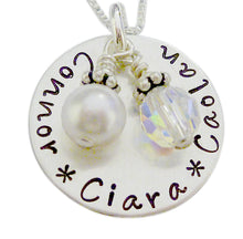Load image into Gallery viewer, Personalized Hand Stamped Keepsake Mommy Necklace
