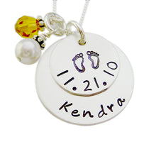 Load image into Gallery viewer, Personalized Stacked Birth Necklace
