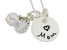 Load image into Gallery viewer, Personalized Name Design and Birthstone Hand Stamped Jewelry
