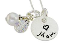 Load image into Gallery viewer, Personalized Name Design and Birthstone Hand Stamped Jewelry