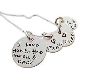 Personalized Love You to the Moon Necklace