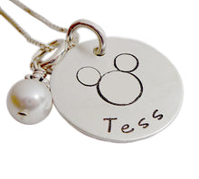 Load image into Gallery viewer, Stamped and Personalized Mouse Necklace
