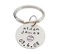 Load image into Gallery viewer, Hand Stamped Dad or Grandpa Keychain
