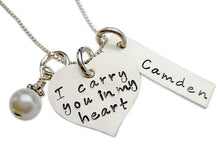 Load image into Gallery viewer, Personalized I Carry You in my Heart with Rectangle
