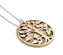 Load image into Gallery viewer, Hand Stamped Family Tree Locket Necklace