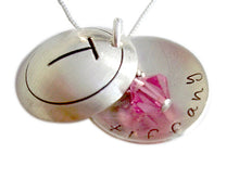 Load image into Gallery viewer, Hand Stamped Monogram Locket