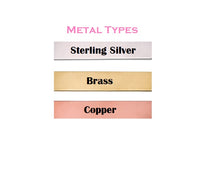 Load image into Gallery viewer, Personalized Hand Stamped Name Charm