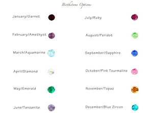 Personalized Family Tree of Birthstones Necklace