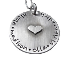 Load image into Gallery viewer, Hand Stamped Always in my Heart Necklace