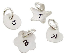 Load image into Gallery viewer, Personalized Hand Stamped Initial Charm