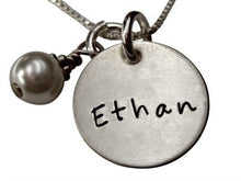 Load image into Gallery viewer, Personalized Hand Stamped Name Necklace