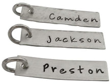Load image into Gallery viewer, Personalized Hand Stamped Name Charm