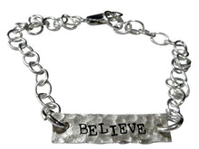 Load image into Gallery viewer, Hammered Believe Bracelet
