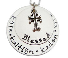 Load image into Gallery viewer, Personalized Blessed Stacked Necklace
