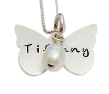 Load image into Gallery viewer, Personalized Butterfly Name Necklace