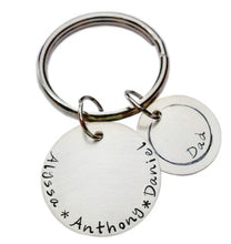 Load image into Gallery viewer, Personalized Double Disc Keychain