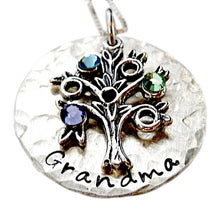 Load image into Gallery viewer, Personalized Family Tree of Birthstones Necklace