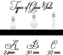 Load image into Gallery viewer, Personalized Glass Vial of Love with Birthstones