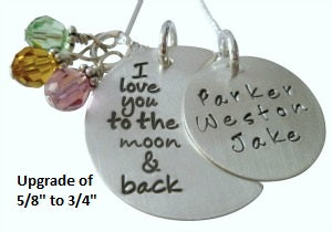 Personalized Love You to the Moon and Back Necklace