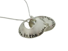 Load image into Gallery viewer, Personalized Love You to the Moon and Back Locket Necklace