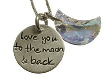 Load image into Gallery viewer, Swarovski Moon and Back Necklace