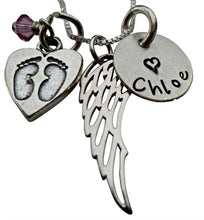 Load image into Gallery viewer, Personalized My Angel Baby Necklace