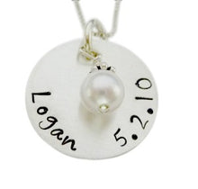 Load image into Gallery viewer, Personalized Name and Date Necklace
