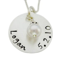 Load image into Gallery viewer, Personalized Name and Date Necklace