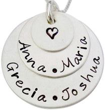 Load image into Gallery viewer, Personalized Stacked Family Necklace