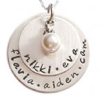 Load image into Gallery viewer, Personalized Stacked Necklace with Pearl
