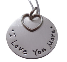 Load image into Gallery viewer, Stamped I Love You More Necklace
