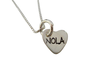 Stamped NOLA Charm Necklace