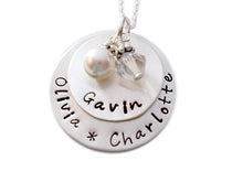 Load image into Gallery viewer, Personalized Stacked Necklace with Pearl
