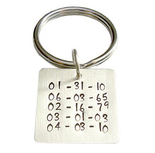 Load image into Gallery viewer, Personalized Save the Date Keychain
